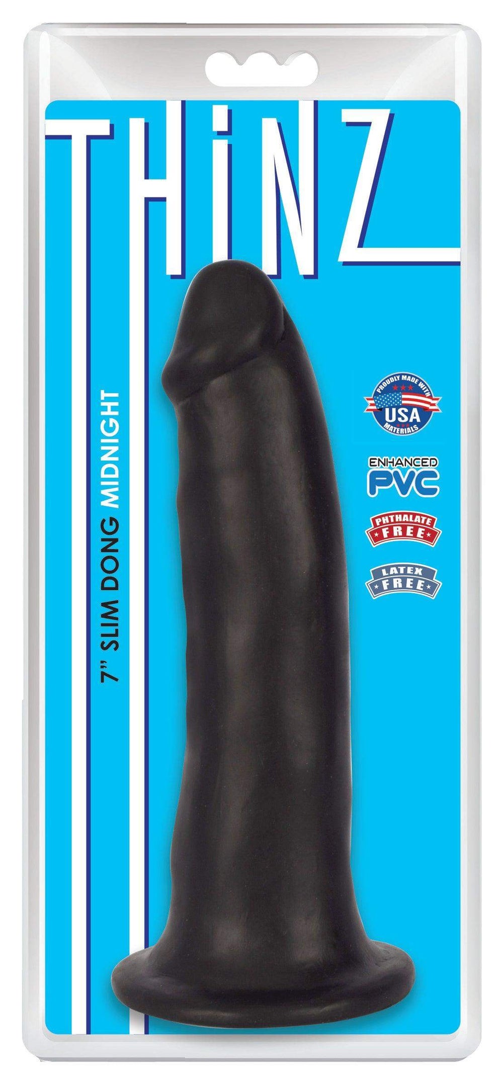 Thinz 7 Inch Slim Realistic Dong - Dark - The Dildo Hub