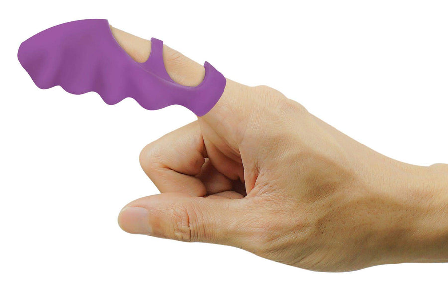 Thrill-Her Silicone Finger Vibrator - Purple - The Dildo Hub