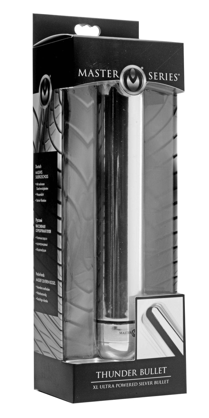 Thunder Bullet XL Ultra Powered Silver Vibe - The Dildo Hub