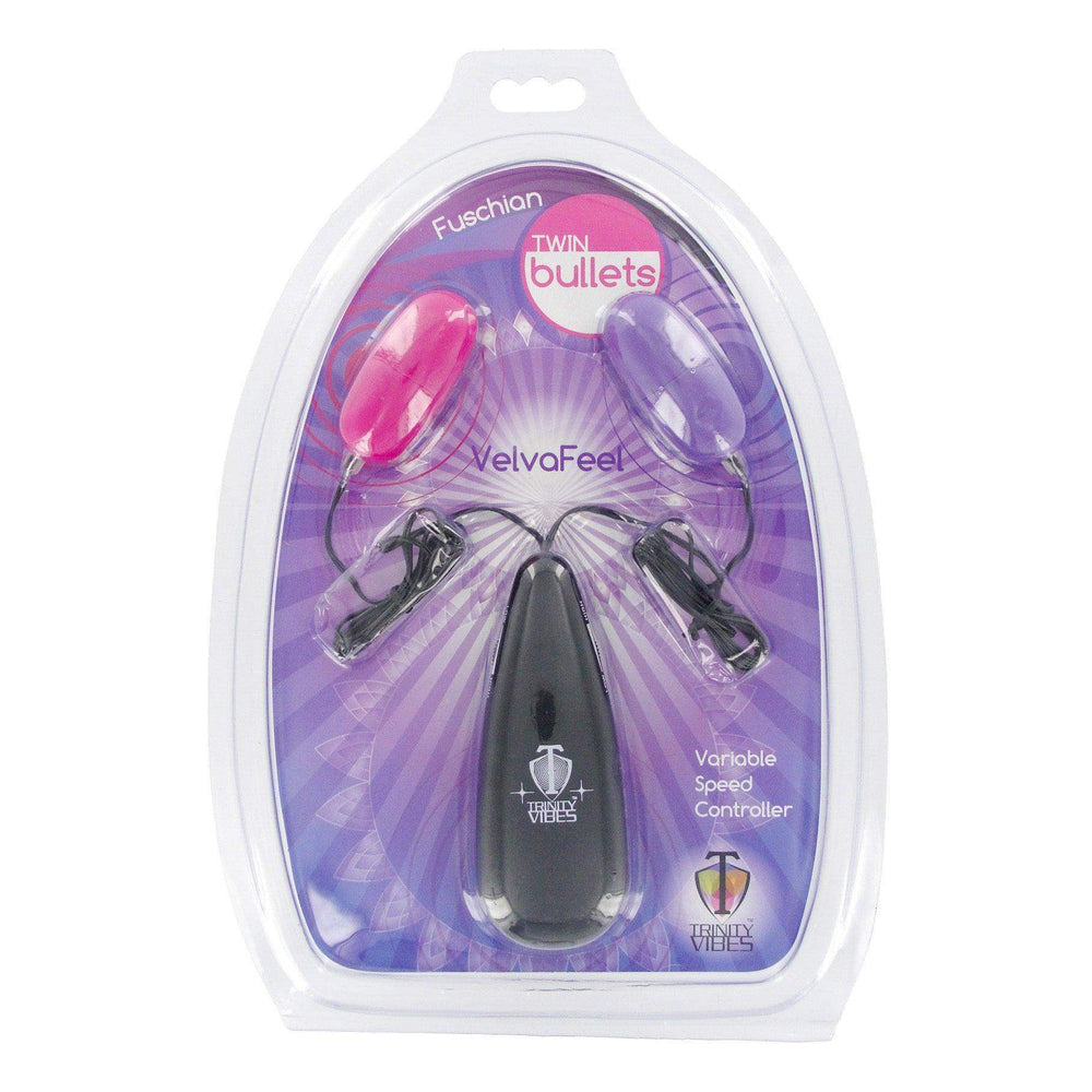 Trinity VelvaFeel Fuschian Twin Bullets - The Dildo Hub