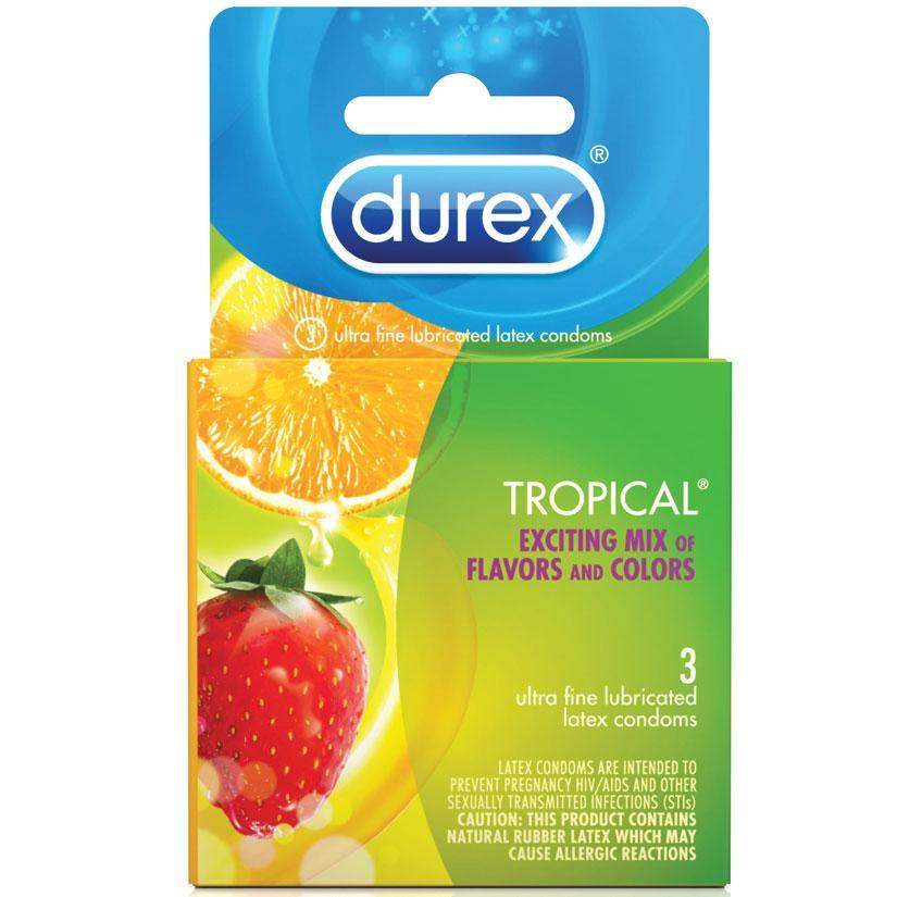 Tropical Flavors Condoms (3 Pack) | Durex - The Dildo Hub