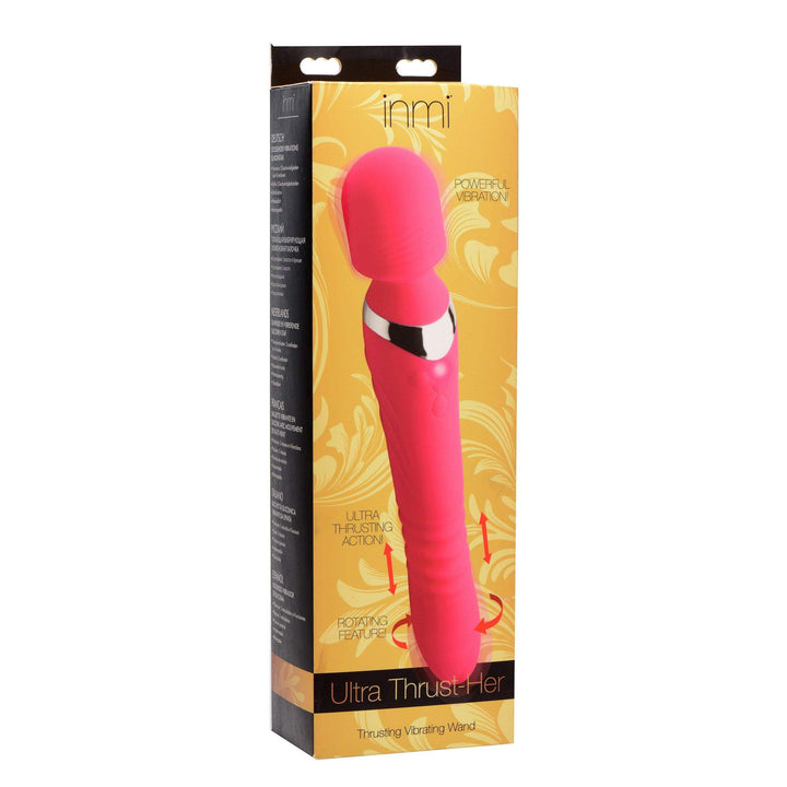 Ultra Thrusting and Vibrating Silicone Wand - The Dildo Hub