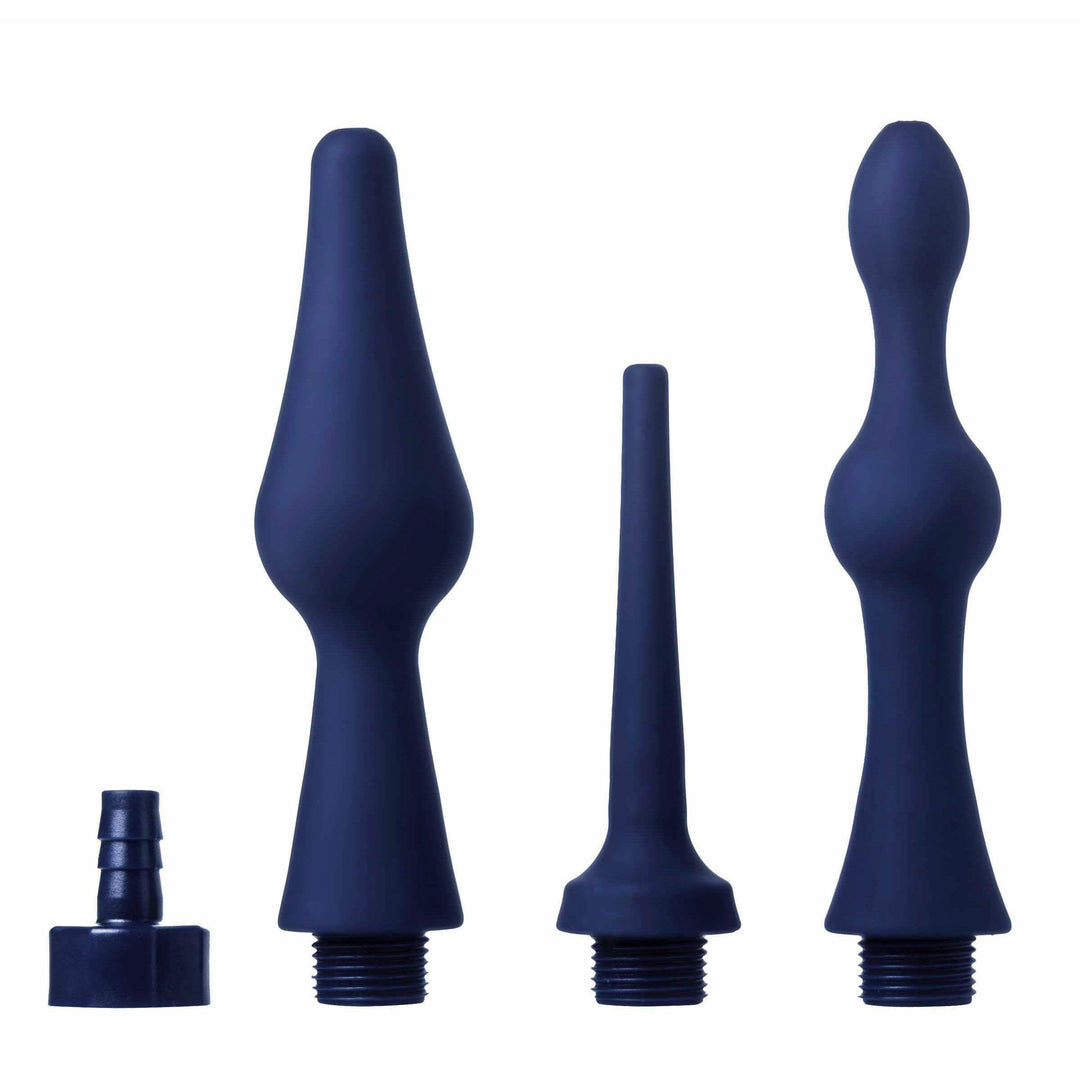 Universal 3 Piece Silicone Enema Attachment Set - The Dildo Hub