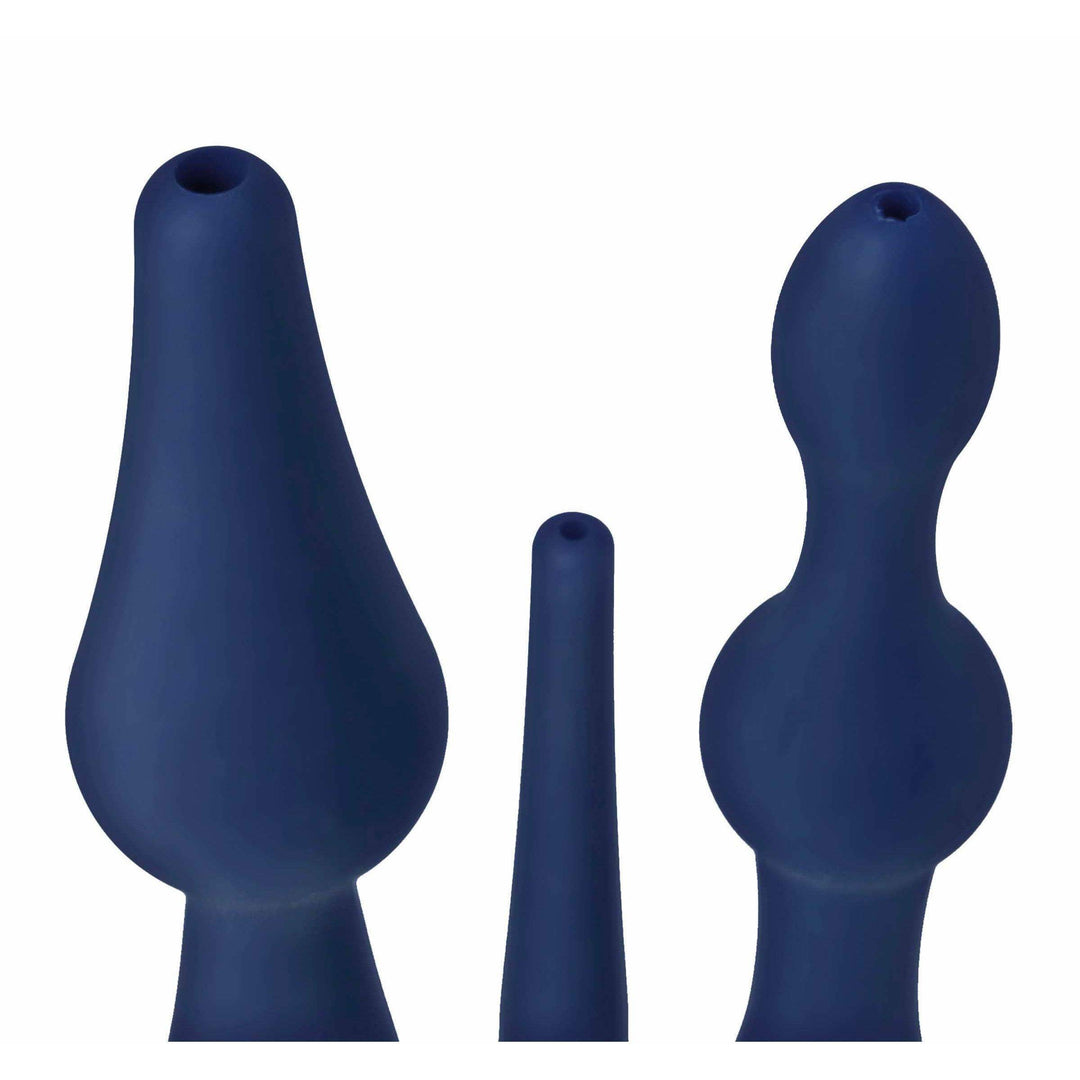 Universal 3 Piece Silicone Enema Attachment Set - The Dildo Hub