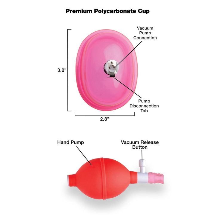Vaginal Pump With 3.8 Inch Small Cup - The Dildo Hub