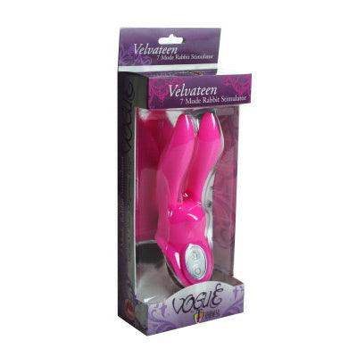 Velvateen 7 Mode Silicone Rabbit Stimulator - The Dildo Hub