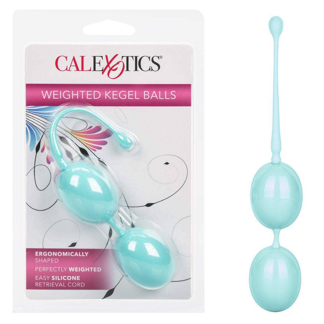Weighted Kegel Balls - Teal | CalExotics - The Dildo Hub