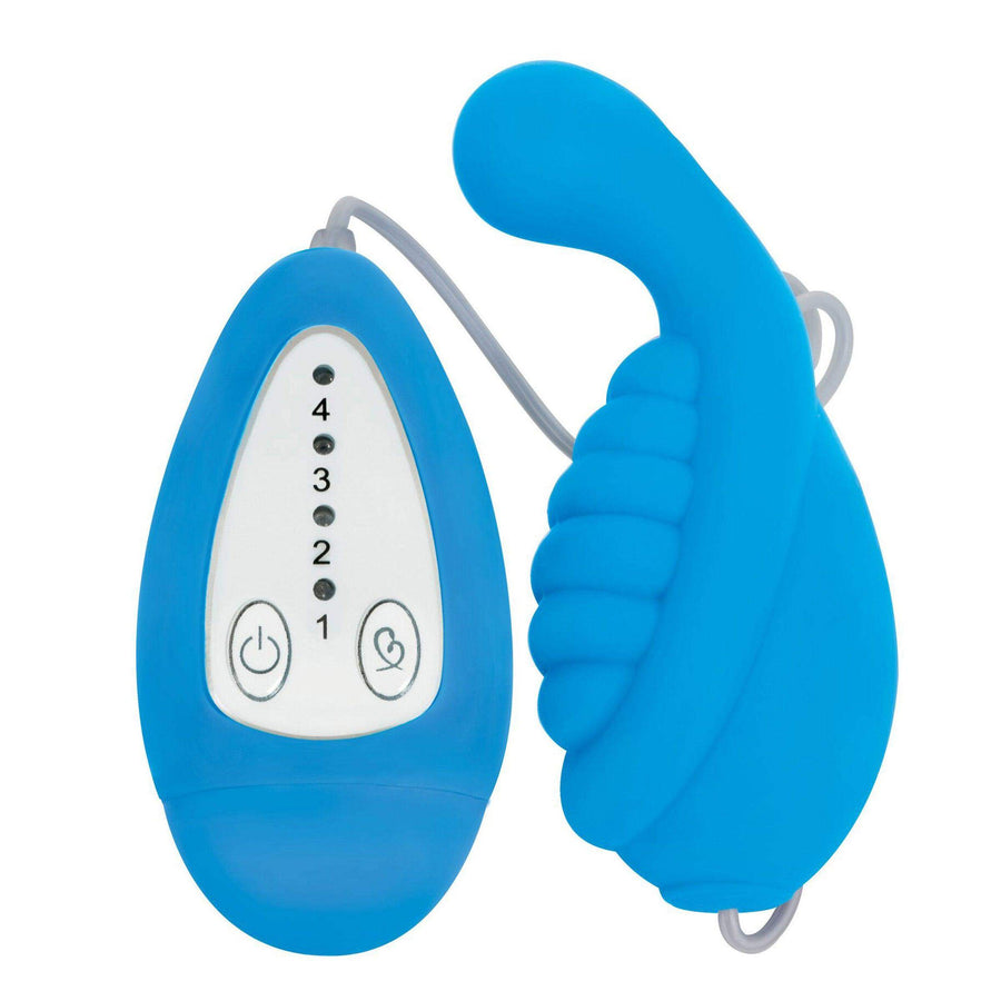 Whirl 4x Silicone Remote Vibe - Blue - The Dildo Hub