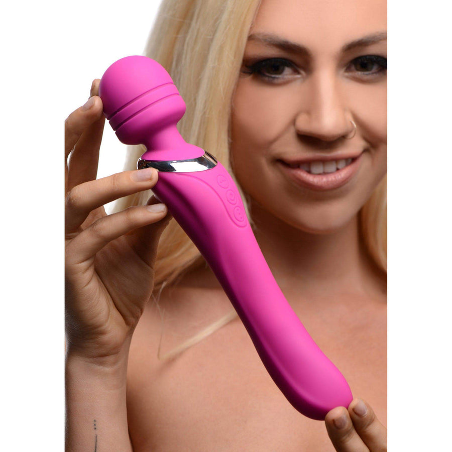 Whirling Wand 2 in 1 Silicone Dual Massage Wand - The Dildo Hub