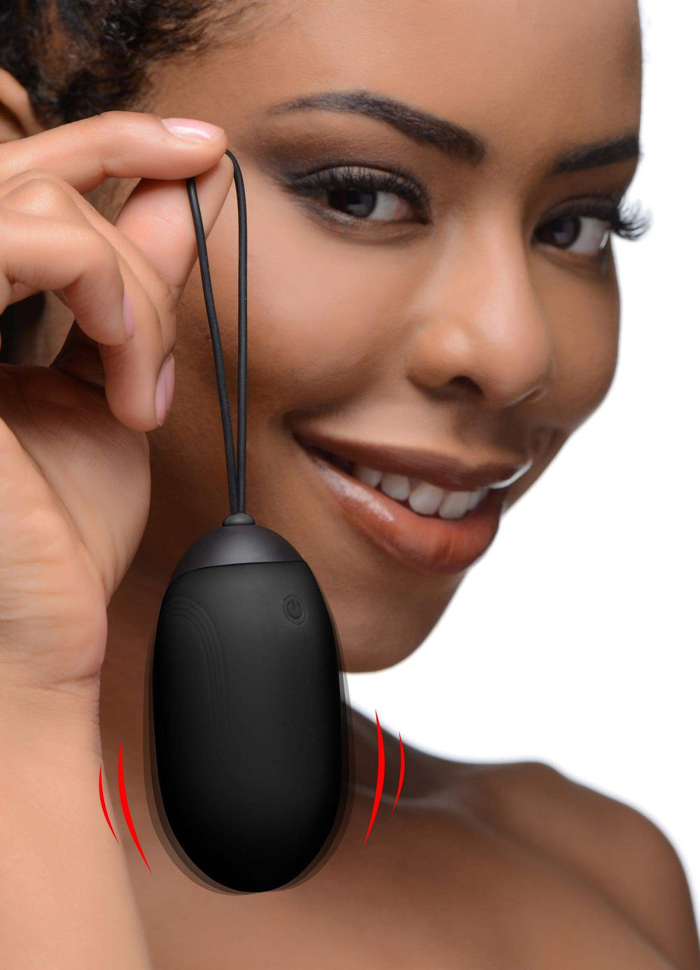 XL Silicone Vibrating Egg - Black - The Dildo Hub