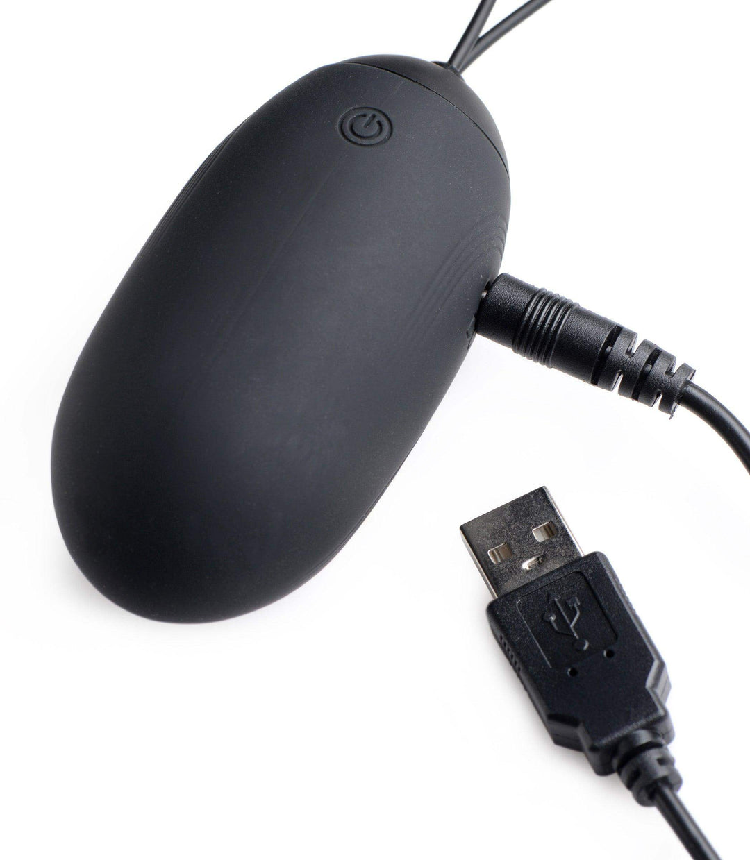 XL Silicone Vibrating Egg - Black - The Dildo Hub