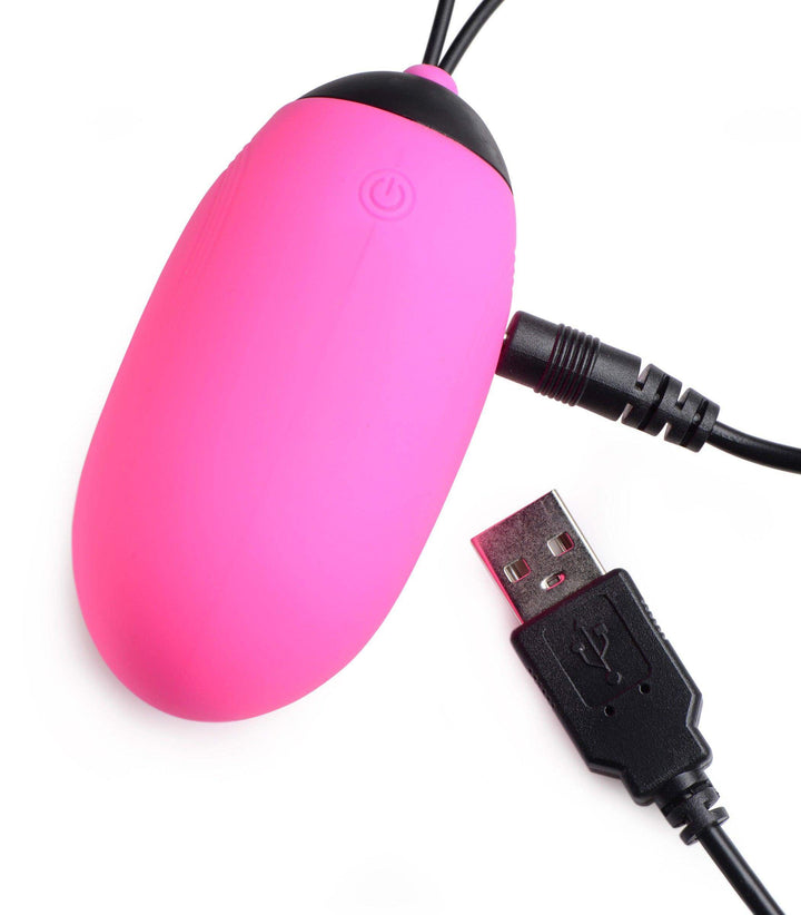 XL Silicone Vibrating Egg - Pink - The Dildo Hub