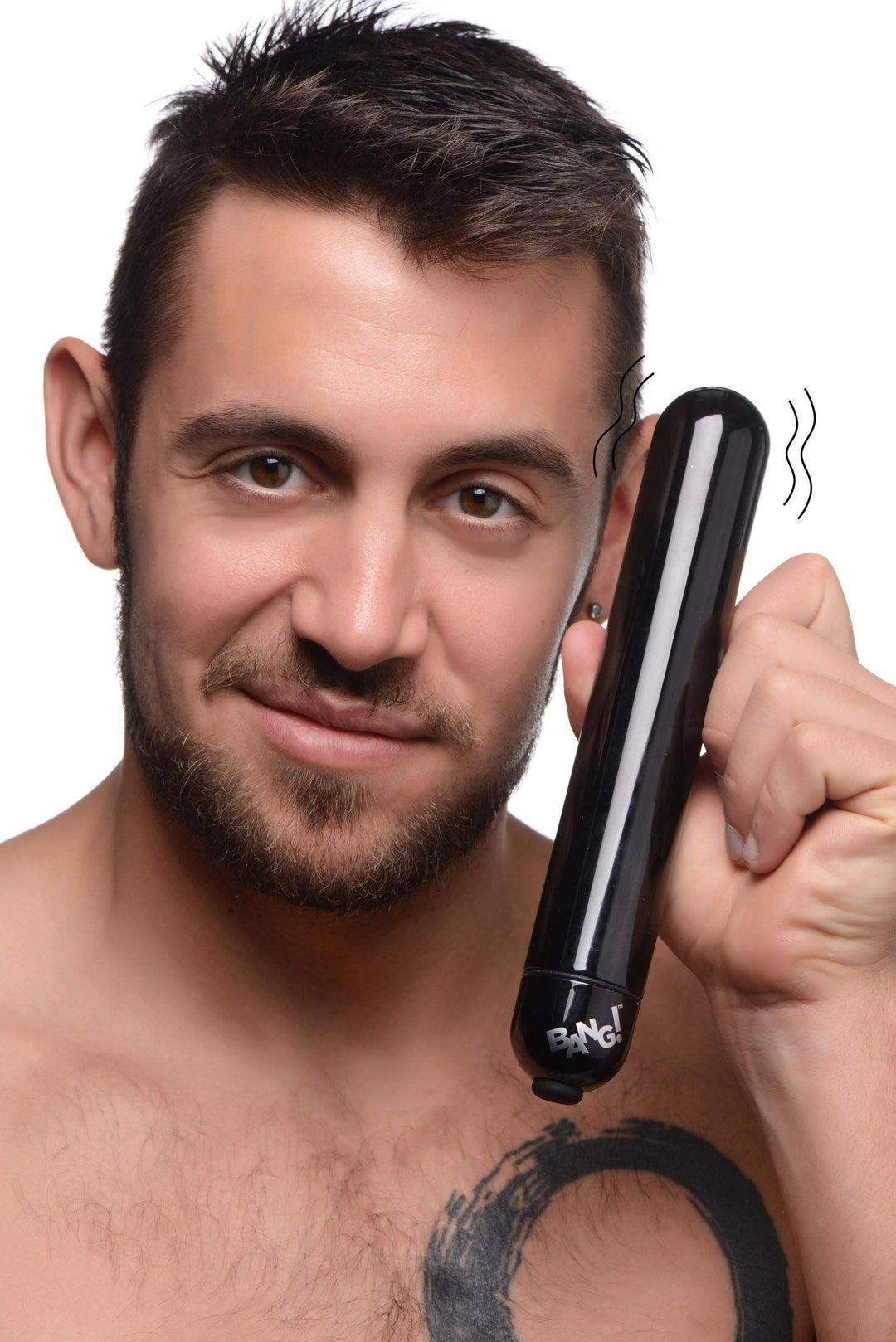 XL Vibrating Metallic Bullet - Black - The Dildo Hub