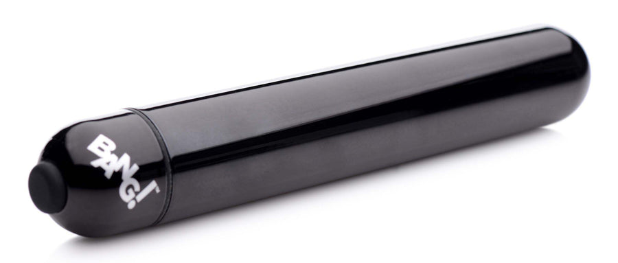 XL Vibrating Metallic Bullet - Black - The Dildo Hub