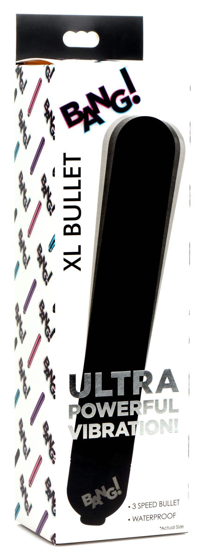 XL Vibrating Metallic Bullet - Black - The Dildo Hub
