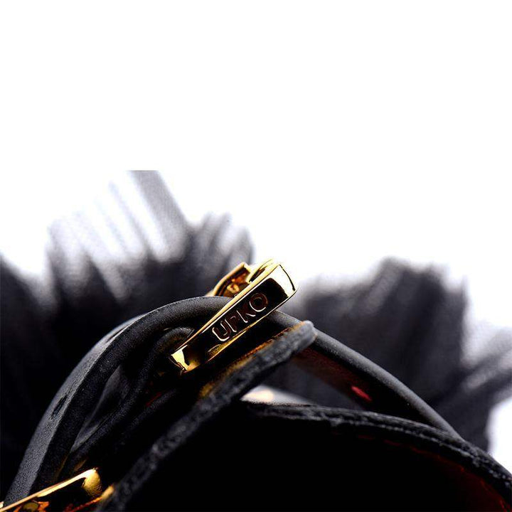 ZALO & UPKO Doll Designer Collection Leather Thorn Collar & Chain Leash - The Dildo Hub
