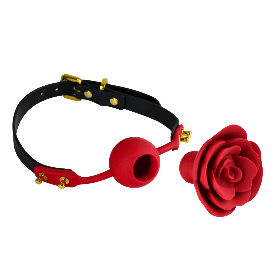 ZALO & UPKO Doll Designer Collection Rose Ball Gag - The Dildo Hub