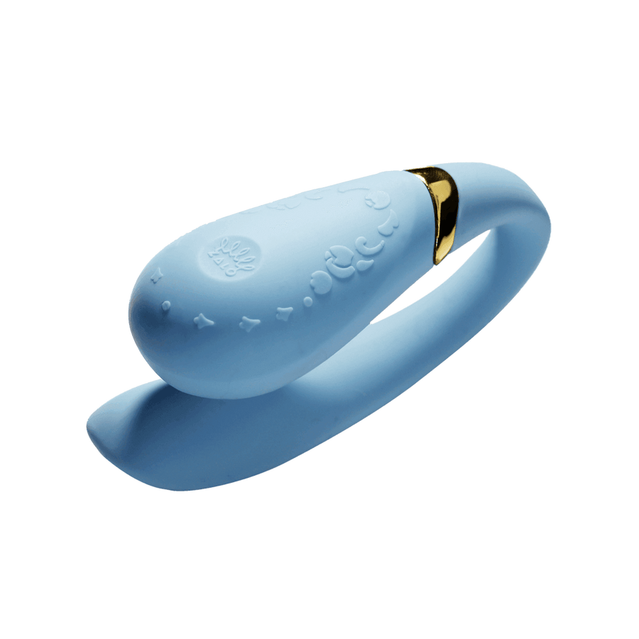 ZALO Fanfan Couples Massager Royal Blue - The Dildo Hub