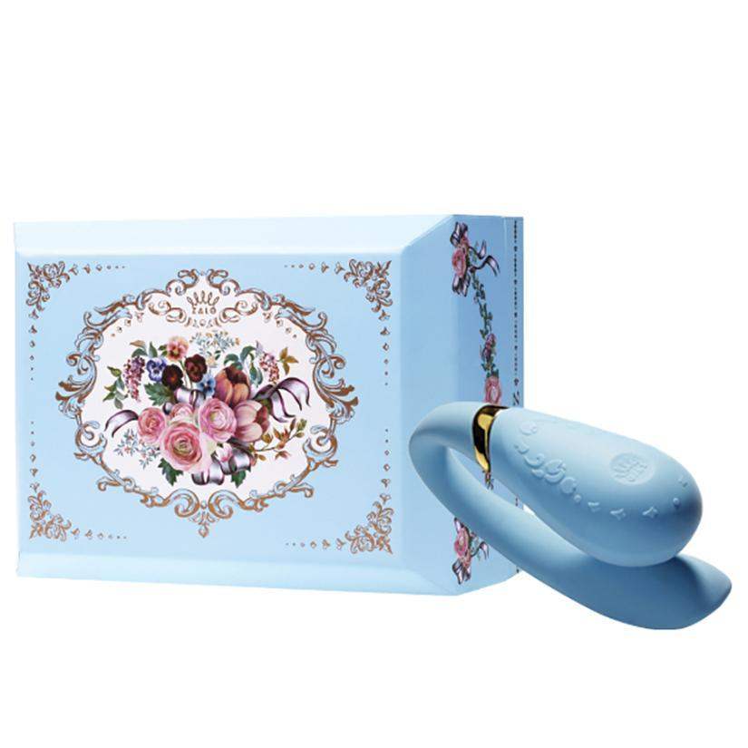 ZALO Fanfan Couples Massager Royal Blue - The Dildo Hub