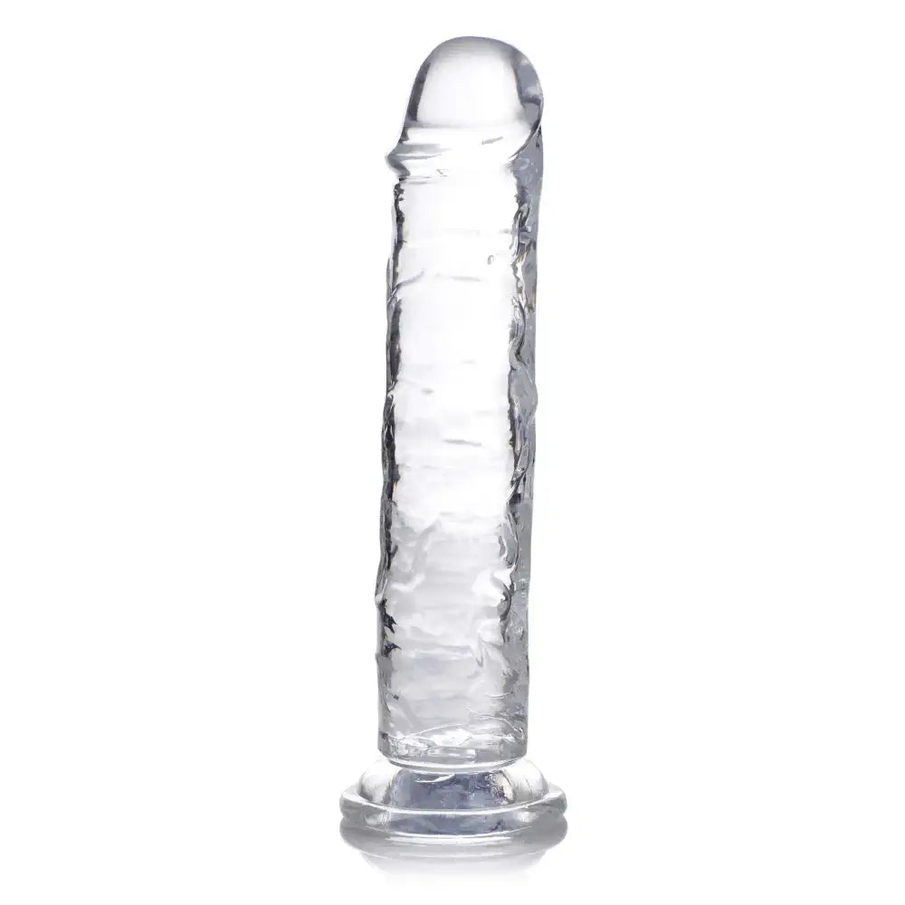 Clear Dildos – transparent silicone and glass sex toys in various sizes