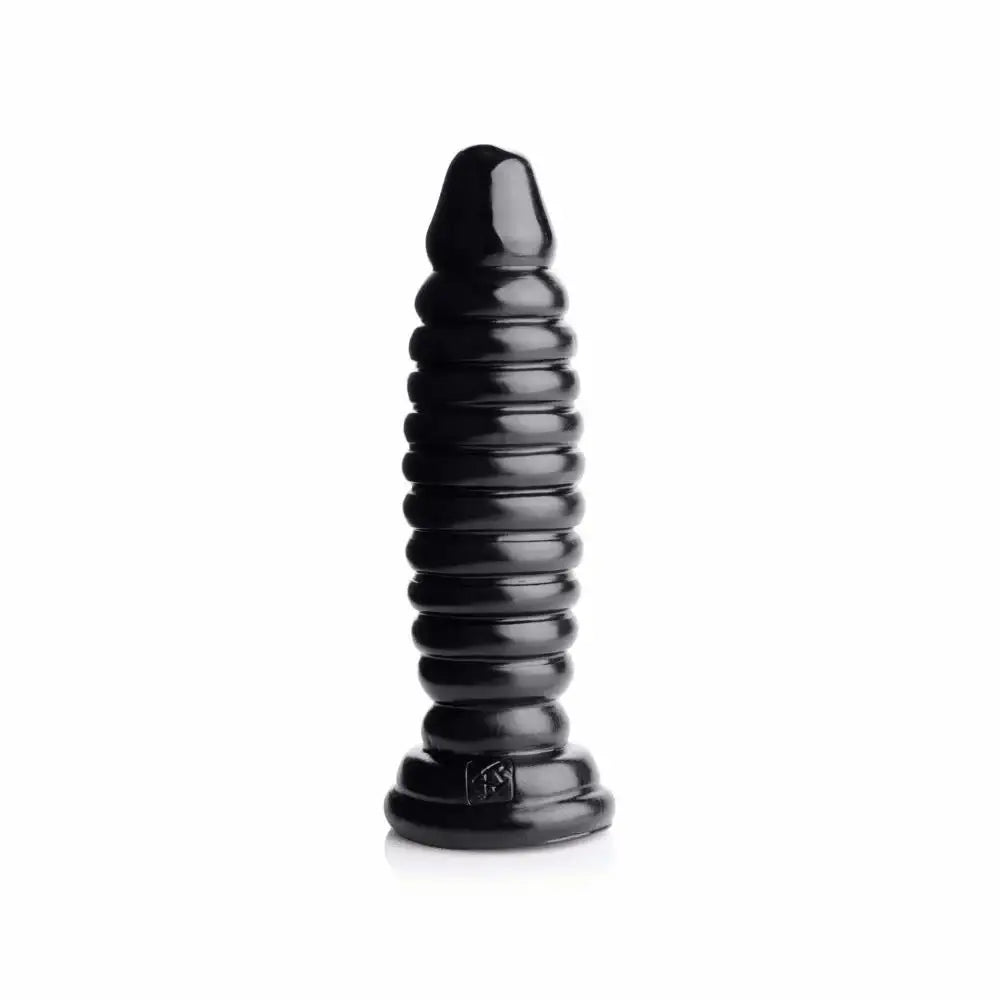 ribbed black dildo