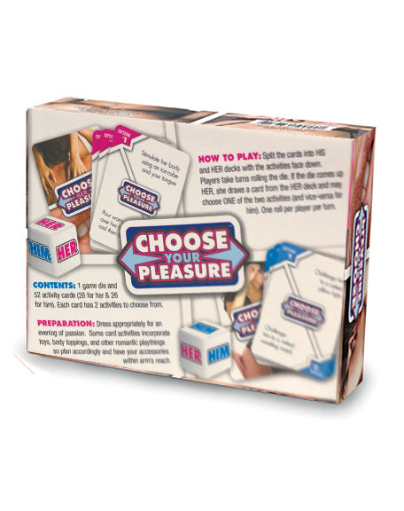 Choose Your Pleasure Couples Card and Dice Game