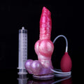 Ares 10 Inch Silicone Squirting Knot Dildo w/ Suction Cup & Balls