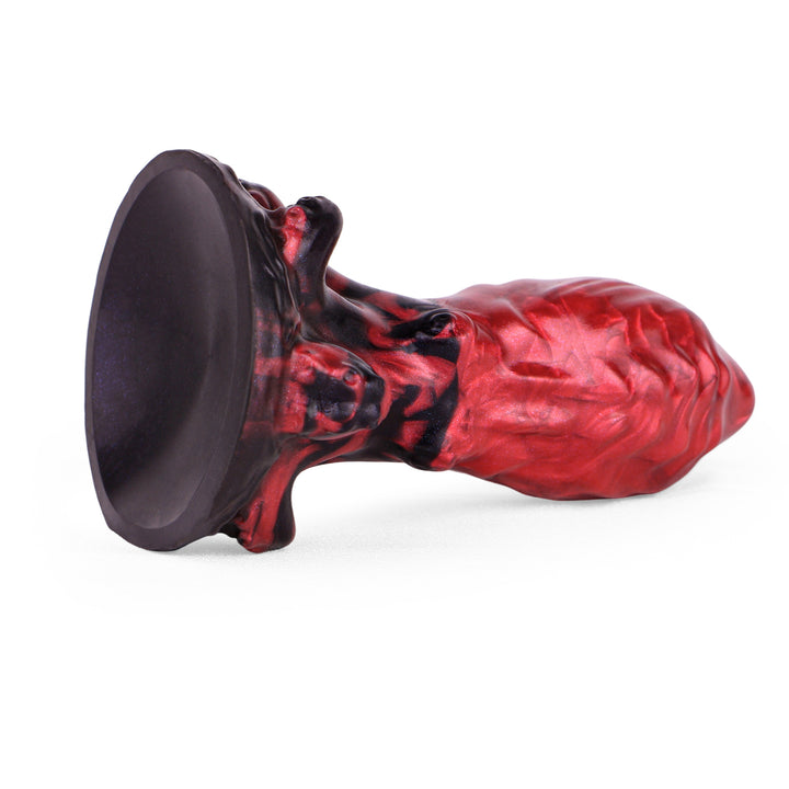Grizzly 5.83 Inch Platinum Silicone Fantasy Butt Plug w/ Suction Cup