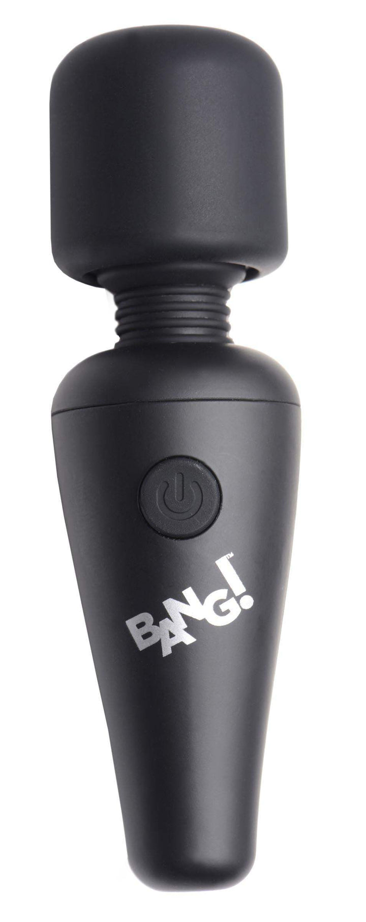 10X Ultra Powerful Silicone Mini Wand Vibrator in Black