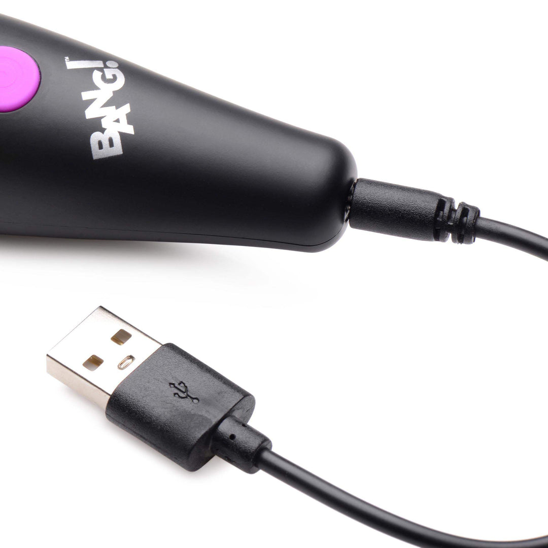 10X Ultra Powerful Silicone Mini Wand Vibrator in Purple