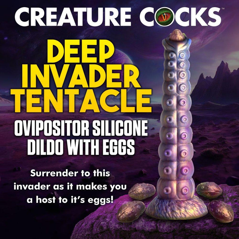 👽 11.6 Inch Invader | Alien Dildo - Ovipositor Dildo - Tentacle Dildo - The Dildo Hub