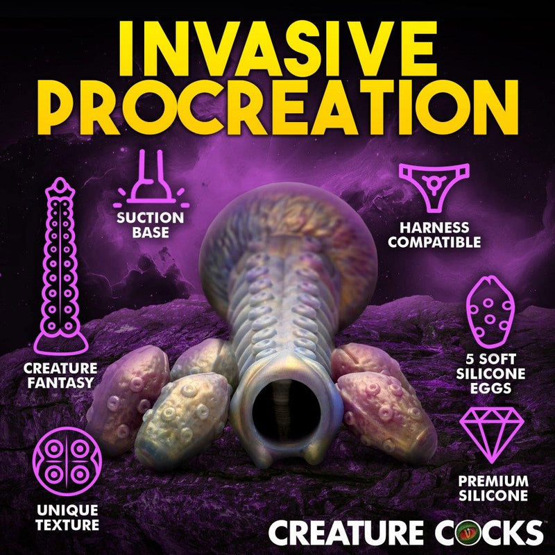 👽 11.6 Inch Invader | Alien Dildo - Ovipositor Dildo - Tentacle Dildo - The Dildo Hub