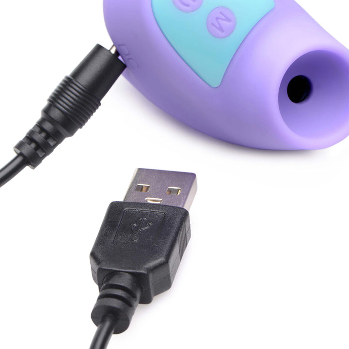 12X Mini Silicone Clit Stimulator in Purple