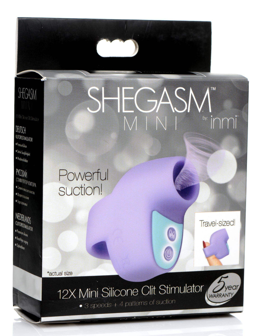12X Mini Silicone Clit Stimulator in Purple