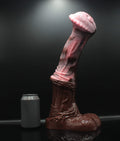 Custom Mustang XXL Horse Dildo in Platinum Silicone