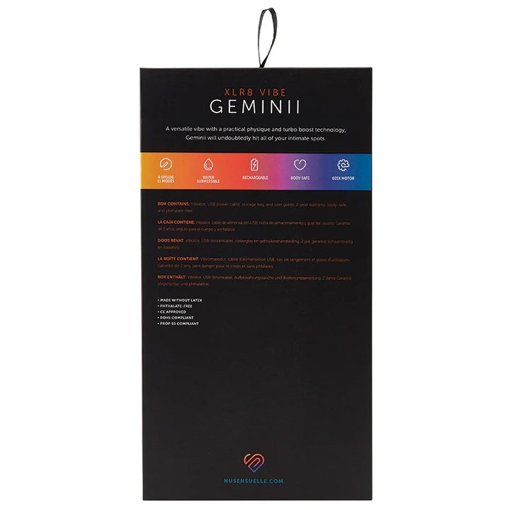 Sensuelle Geminii XLR8 Double-Motor G-Spot Vibrator 9000 RPM