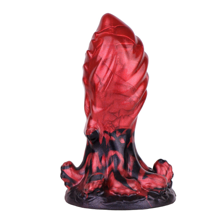Grizzly 5.83 Inch Platinum Silicone Fantasy Butt Plug w/ Suction Cup