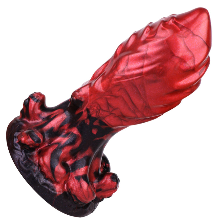 Grizzly 5.83 Inch Platinum Silicone Fantasy Butt Plug w/ Suction Cup