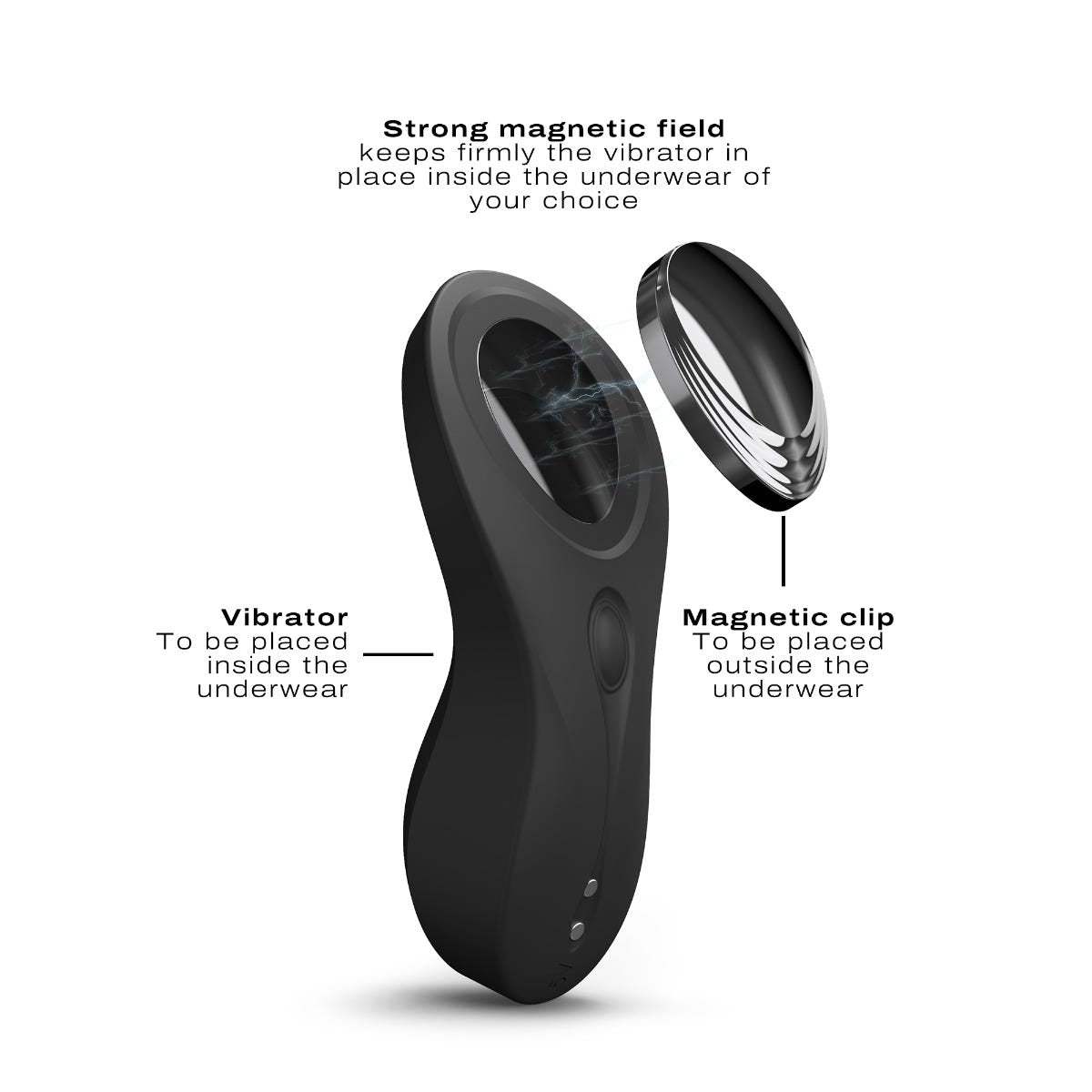 Dorcel Discreet Plush Silicone Vibe & Stimulator with Remote Control