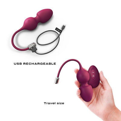 Dorcel Love Geisha Kegel Balls-Plum | Enhance Strength & Elevate Pleasure