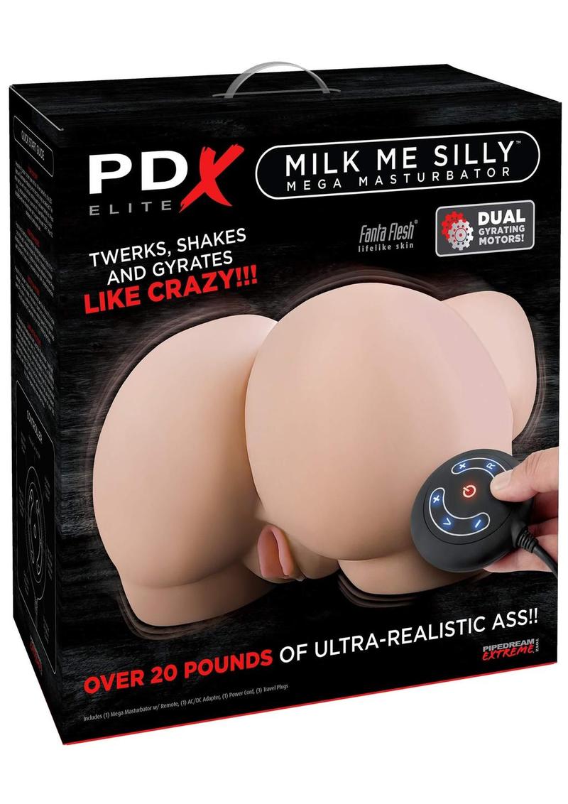 PDX Elite Milk Me Silly Plug In Pussy & Ass Mega Masturbator w/ Remote Control