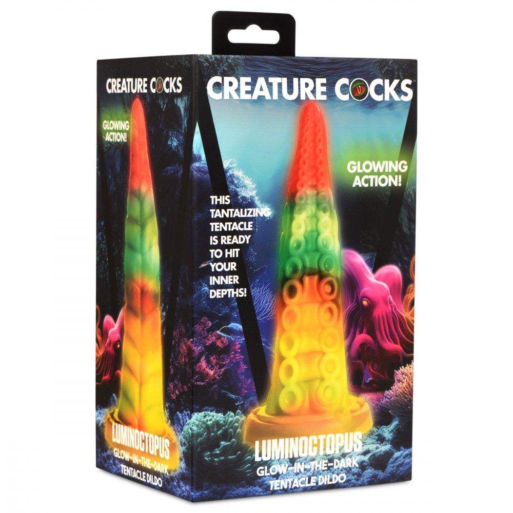 🐙 7.2 Inch Luminoctopus | Glowing Dildo - Tentacle Dildo - Fantasy Dildo - The Dildo Hub