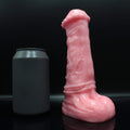 Custom FAT Pony Animal Dildo in Platinum Silicone