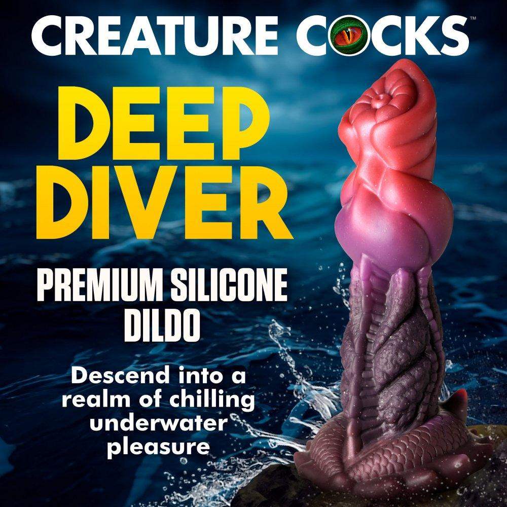 7.6 Inch Deep Diver | Fantasy Dildo - Monster Dildo - Xenomorph Dildo - The Dildo Hub