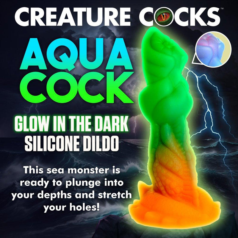 7.6 Inch Glowing Monster Dildo - The Dildo Hub