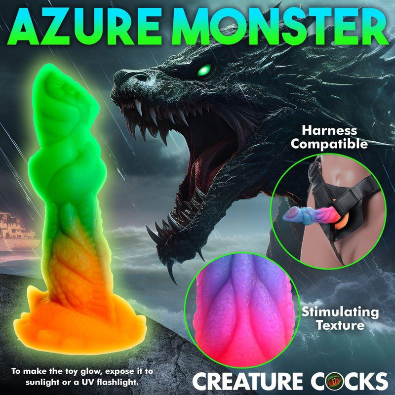 7.6 Inch Glowing Monster Dildo - The Dildo Hub