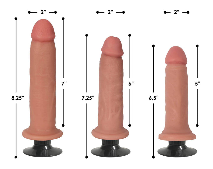 JOCK 7 Inch Vibrating Realistic Dildo in Light 7 Inch