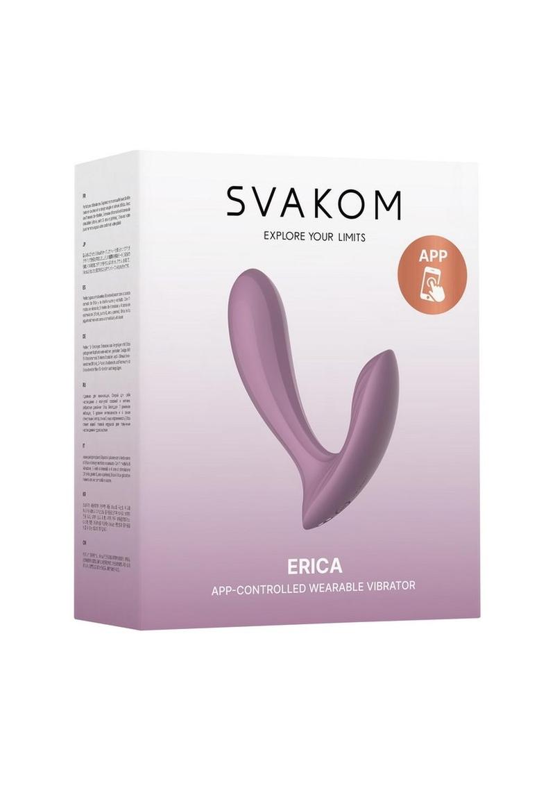 Svakom Erica App-Controlled Wearable Dual Vibrator in Romantic Rose Pink