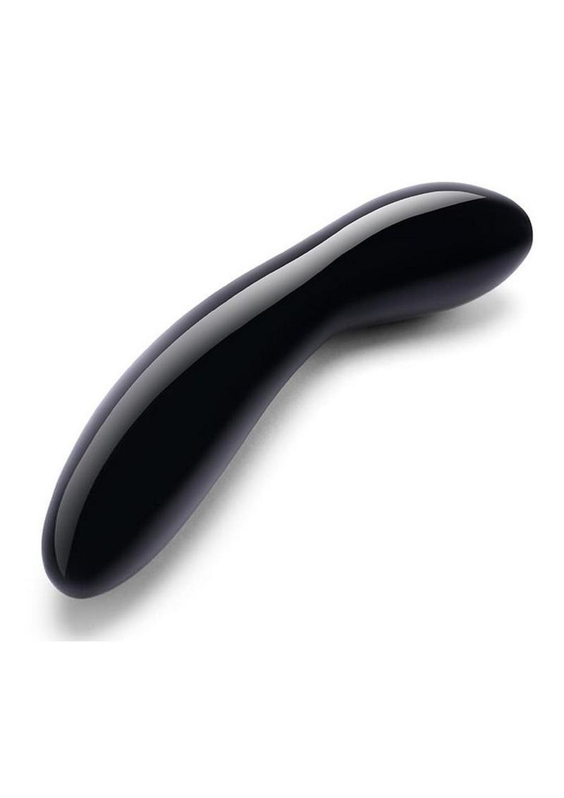 Le Wand Crystal G Wand Curved Stone Dildo with Silicone Ring
