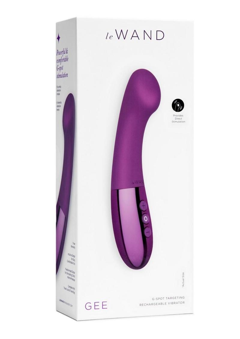 Le Wand Gee Rechargeable G-Spot Vibrator in Cherry